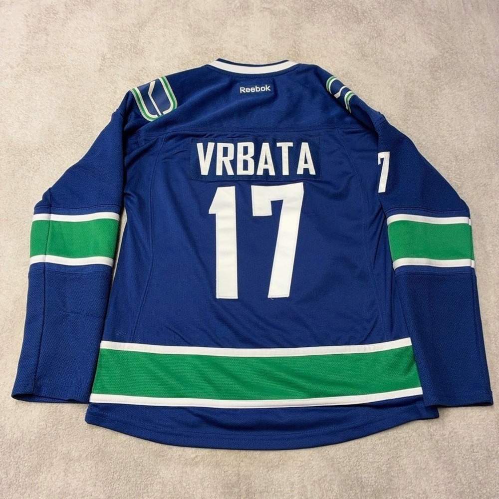 2011 Reebok Vancouver Canucks Radim Vrbata #17 Hockey Jersey Home Blue Women's S